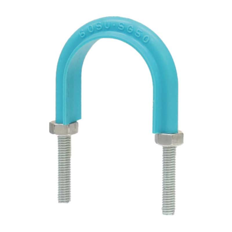 PE10350 フラットUボルト足長+30 ステンレス PE管用
