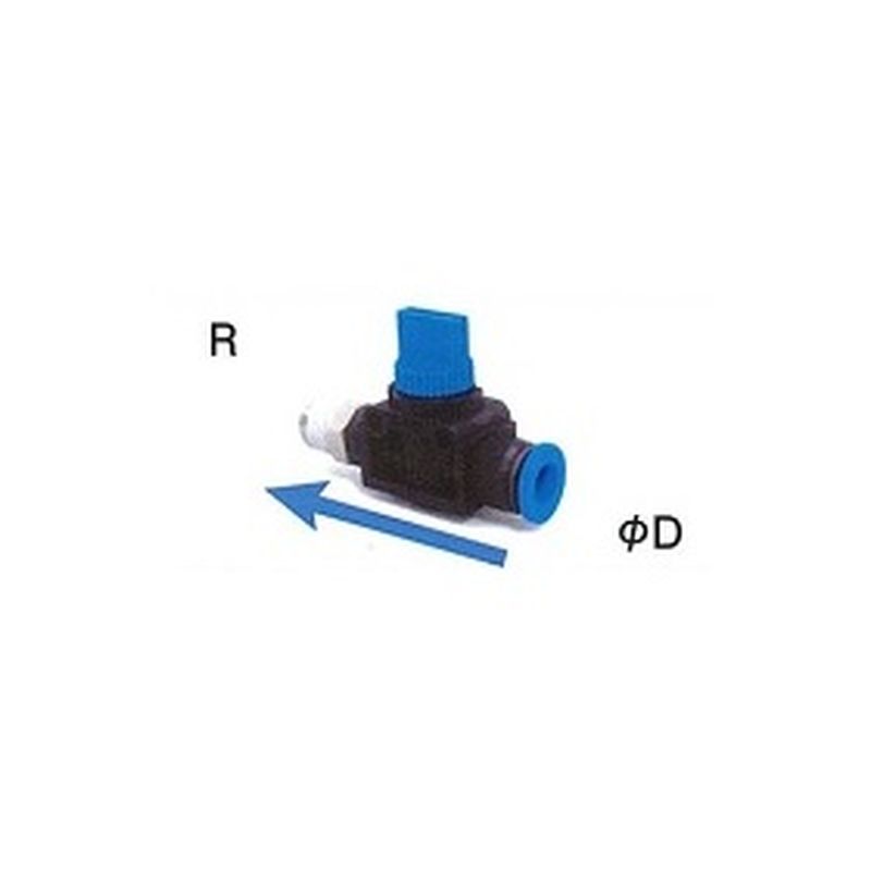 HV 3方ハンドルバルブ HV型 φ→R