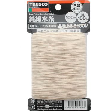 トラスコ MI5100M 純綿水糸 線径0.9mm 100m巻