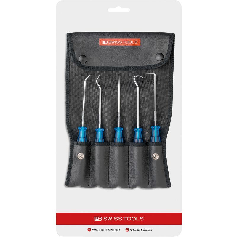 PB SWISS TOOLS 7685SETCN ピックツール5本セット (ロールケース付)