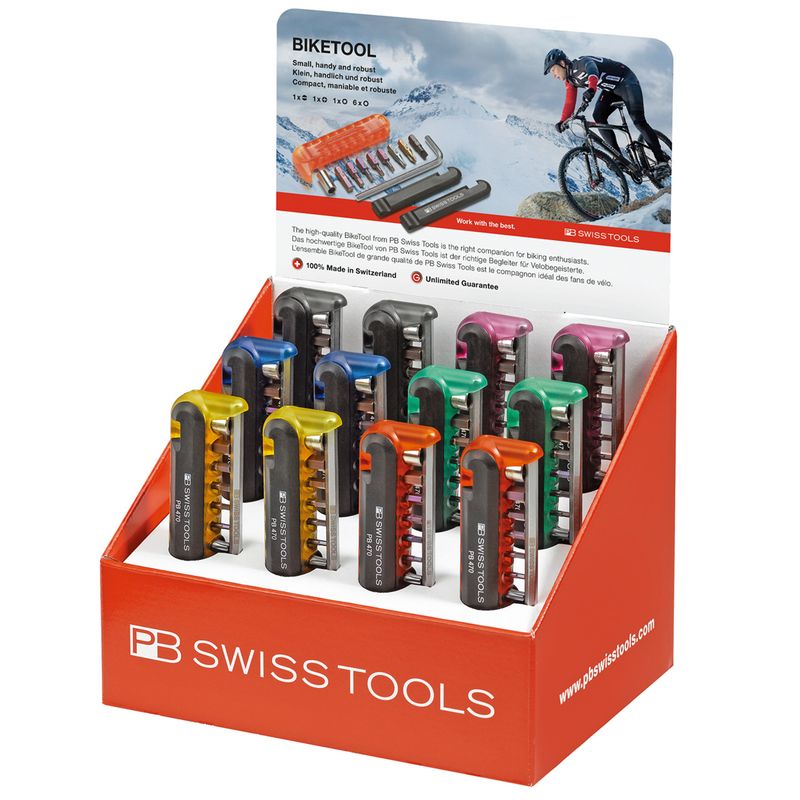 PB SWISS TOOLS 470POSCOL バイクツールディスプレイセット(6色)