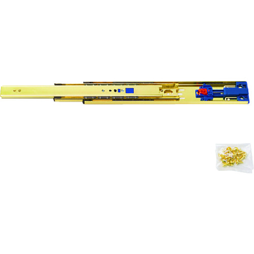 4670 スライドレール セルフ&ソフトクロージング機構付 金色めっき