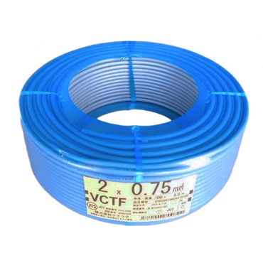 太陽ケーブルテック VCTF-0.5SQ ビニルキャブタイヤ丸型コード 0.5mm 300V 100m