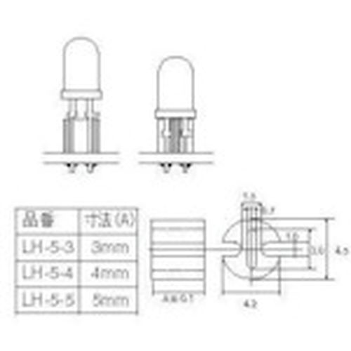 LH5-□ LEDスペーサー(31個入)