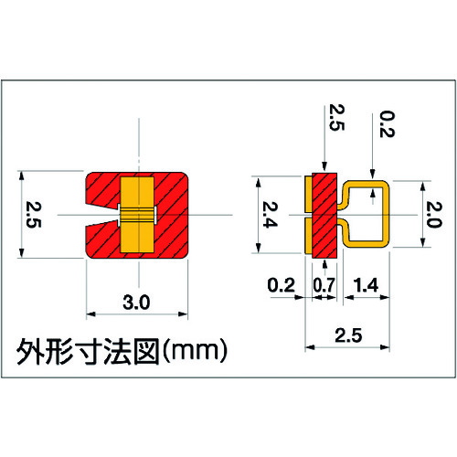 SHK-5-G 表面実装型カラーチェック端子(20個入)