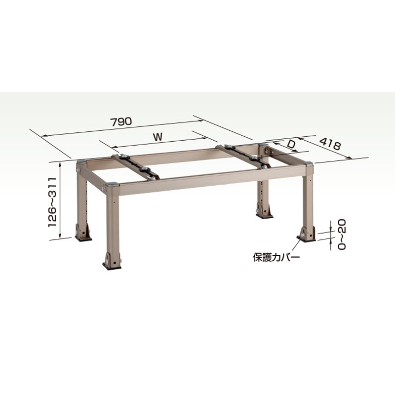 オーケー器材 K-AH63HL スカイキーパー 平置台