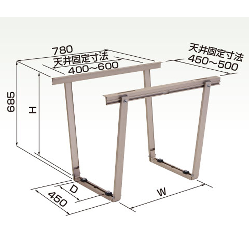 オーケー器材 K-AS6G スカイキーパー 天井吊金具