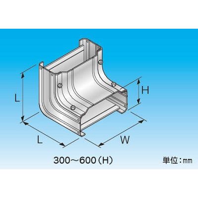 因幡電機産業 RCIH-C-SUS スリムダクトRD 立面コーナー90°立上り