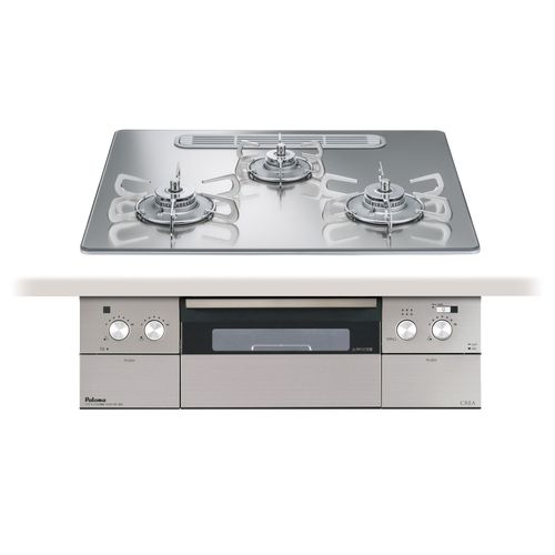 パロマ PD-963WT-U60GG ビルトインコンロ CREA クリアガラストップ LPガス