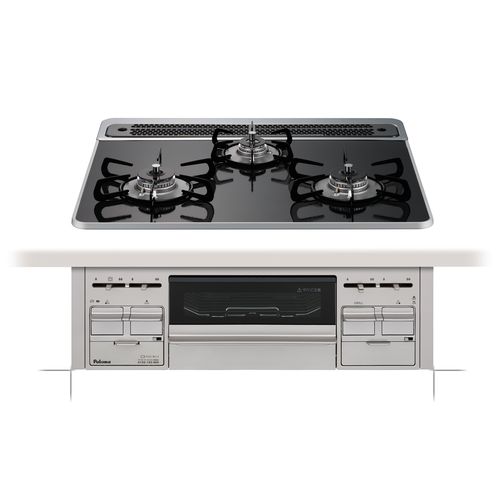 パロマ PD-509WS-60CK ビルトインコンロ repla ハイパーガラスコートトップ LPガス