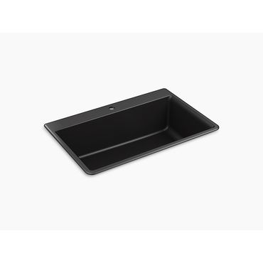 KOHLER K-8437-1-CM1 ケノン トップ･アンダー両用 1H キッチンシンク