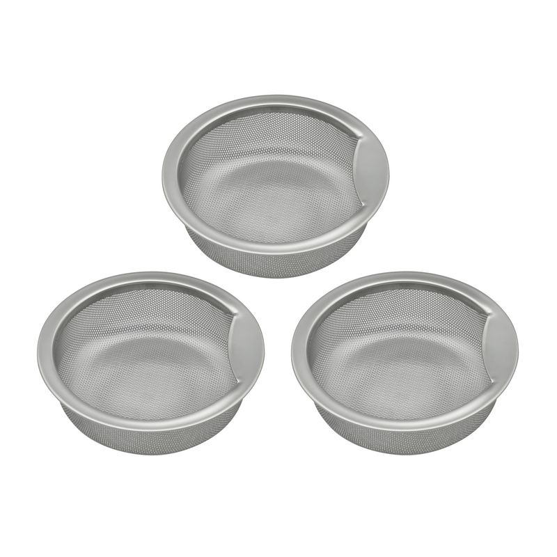 GAONA GA-PB053 流し用浅型ゴミカゴ(ステンレス)(3個)
