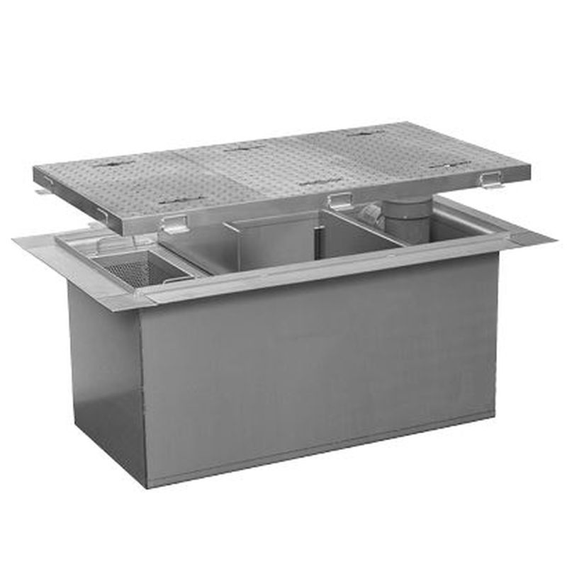 福西鋳物 SF-KS3-100E SUS製ガソリントラップスチール製蓋付 (容量:100L)