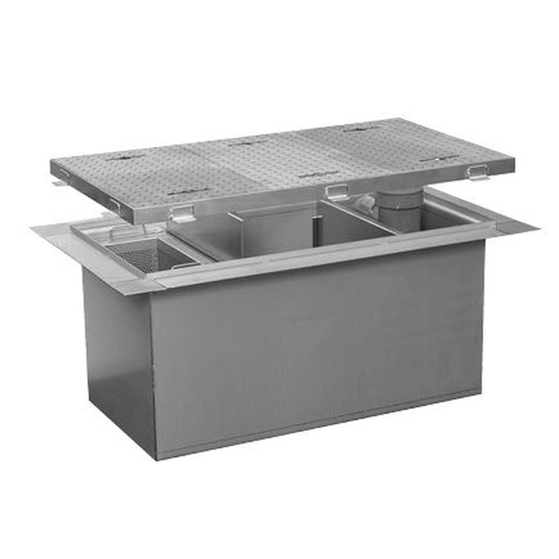 福西鋳物 SF-KS4-380E SUS製ガソリントラップSUS製蓋付 (容量:380L)