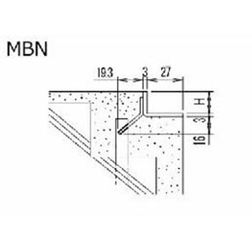 長谷川 MBN ステンレスグレーチング用受枠（ｍ）