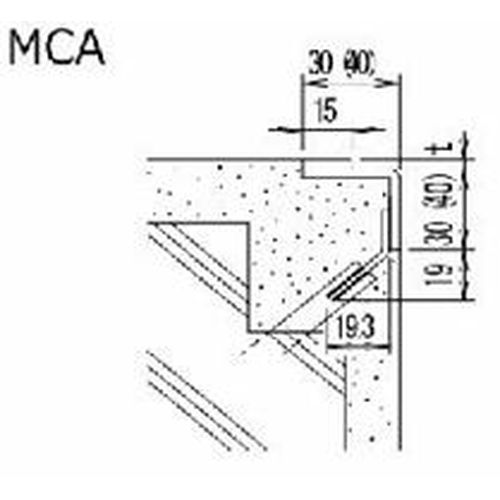長谷川 MCA ステンレスグレーチング用受枠（ｍ）