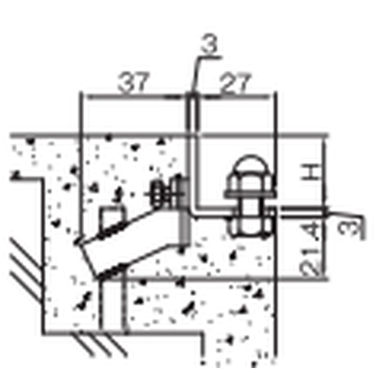 DHB 側溝用グレーチング用 受枠