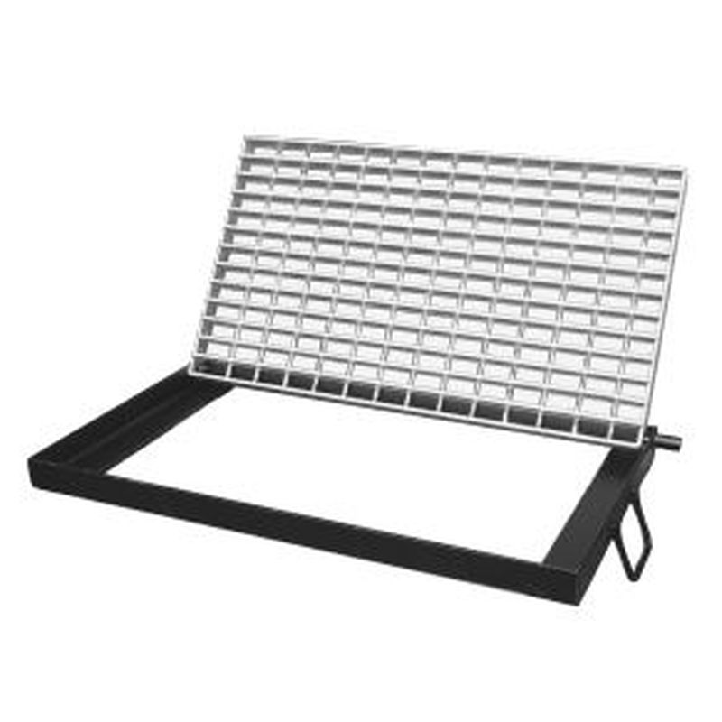 福西鋳物 FMWNG グレーチング スチール製･受枠付集水桝用･蝶番式(110°)･T-25