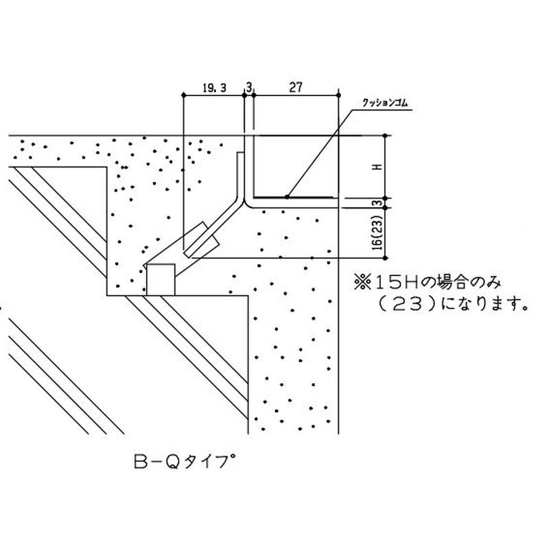 伊藤鉄工 FSU B-Q ステンレス製グレーチング用受枠（ｍ）