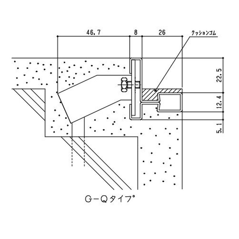 伊藤鉄工 FSU G-Q ステンレス製グレーチング用受枠（ｍ）