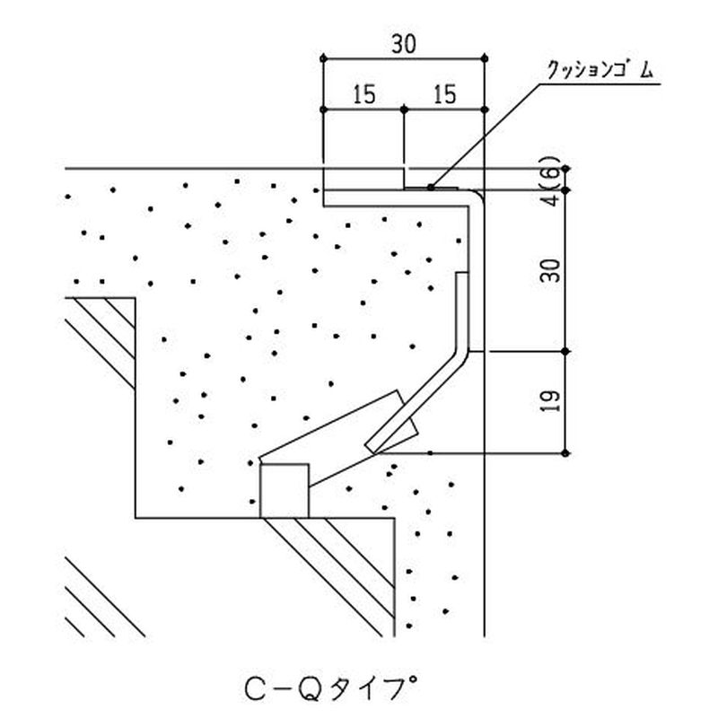 伊藤鉄工 FSU C-Q ステンレス製ピットふた用受枠（ｍ）