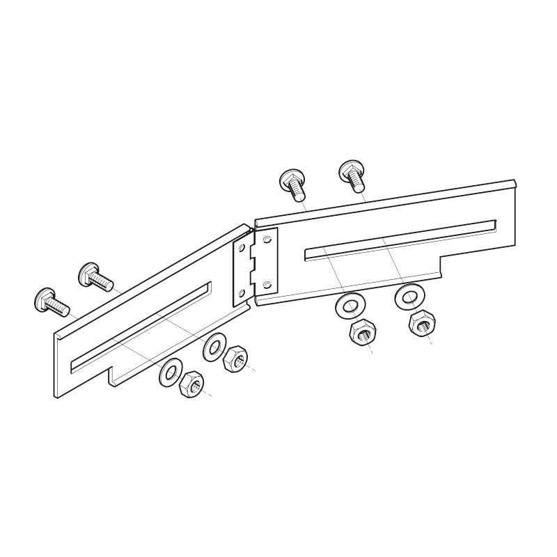 □ARBG1N 水平自在継ぎ金具