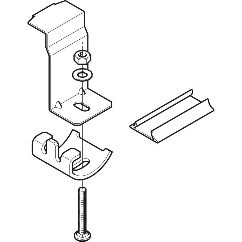 □ARS11T アングル用接続部振れ止め金具