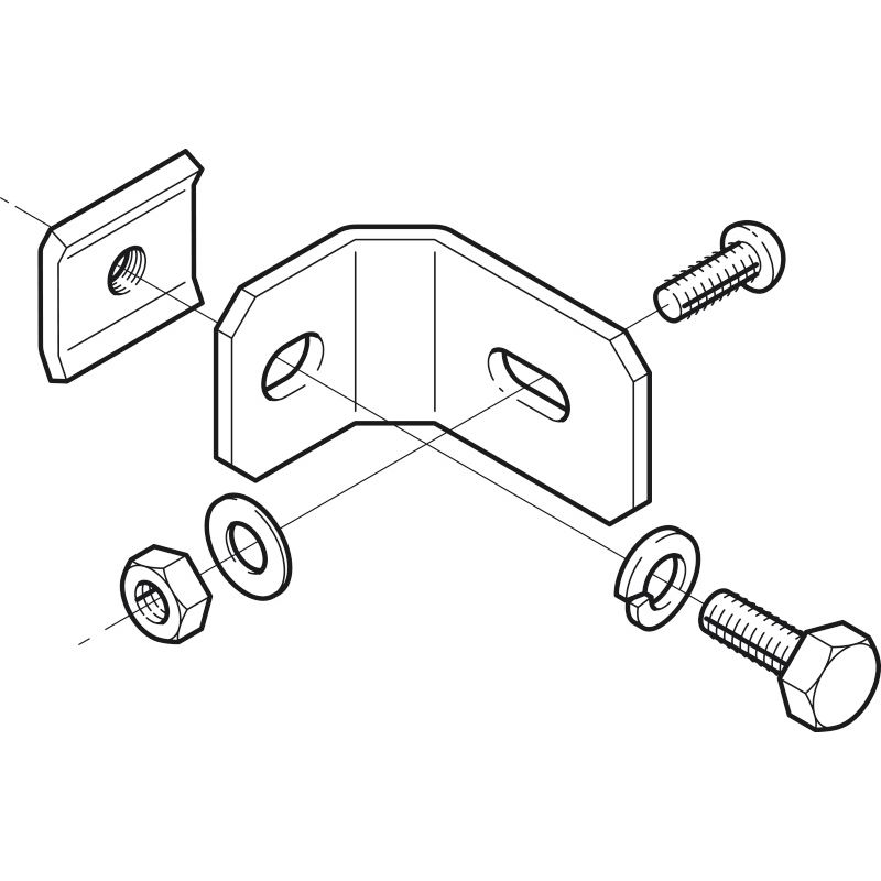 □ARS4 立上りラック支持金具