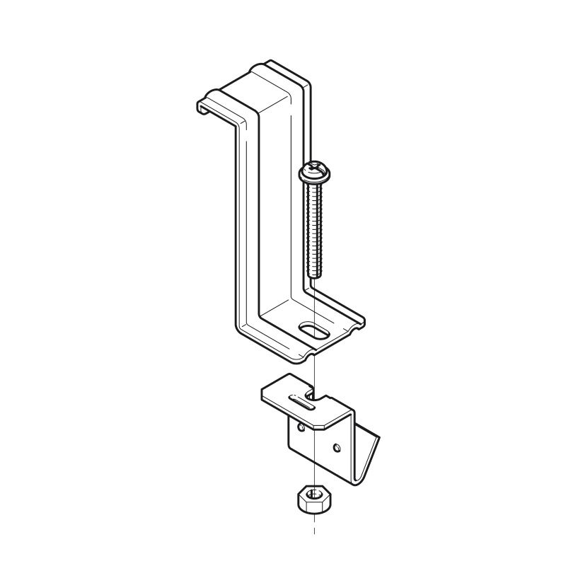 QRS10 アングル用振れ止め金具