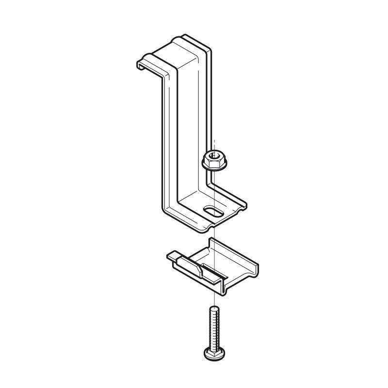 QRS9 アングル用振れ止め金具