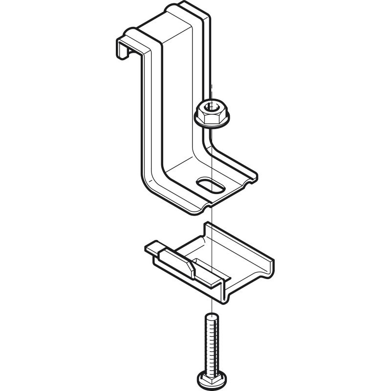 SRS9 アングル用振れ止め金具（SRS9 角钢用防晃支架 / 角钢用稳定支架）