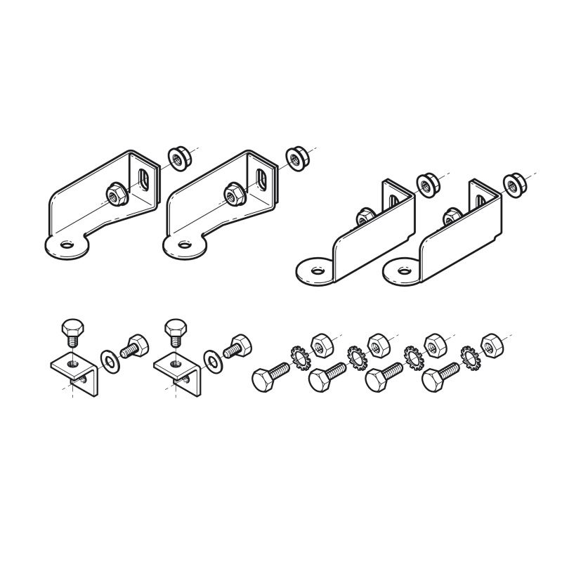 BKBR1 立上りラック用ブラケット耐震システム(セット品)