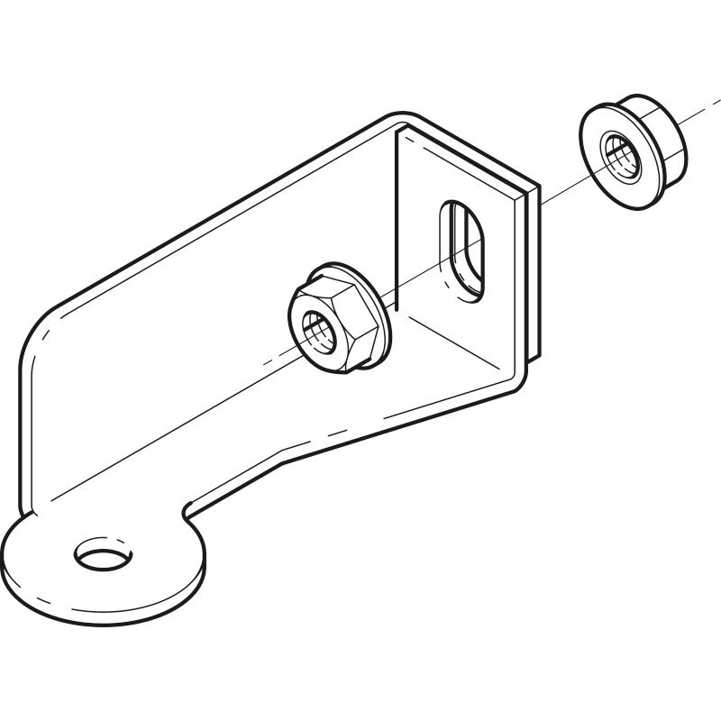BKBR1H□ ブラケット耐震システム ブレース取付金具