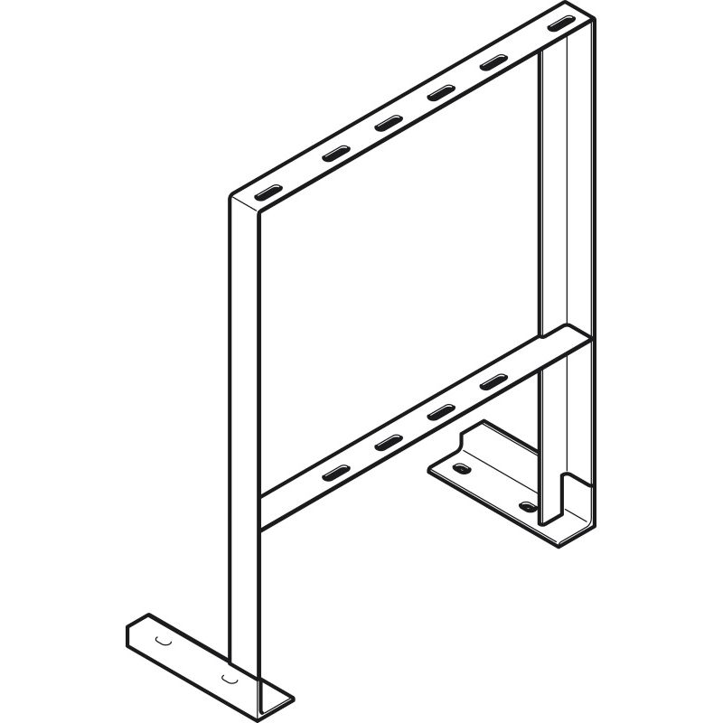 AGYSW□U 床面固定立上りケーブルラック用耐震架台(2層2列用内足タイプ)