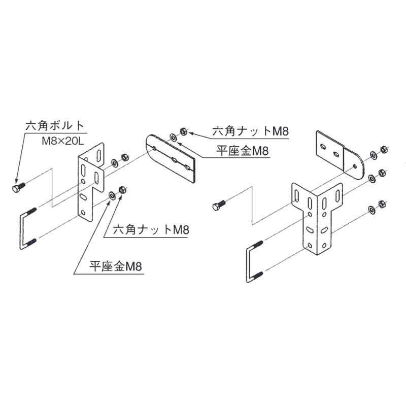 ASP-F フィッチング接続金具 50H