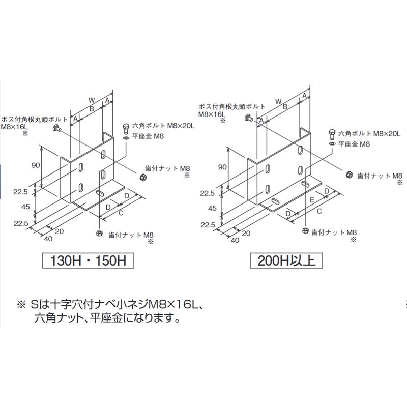 □□P-11 盤取付金具 中重量タイプ