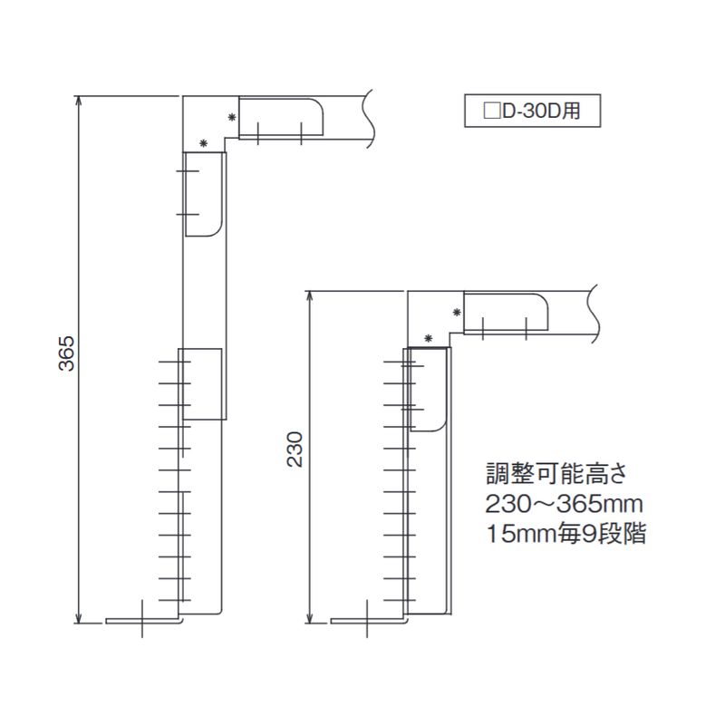 ERJ-19-□ 架台システムパーツ