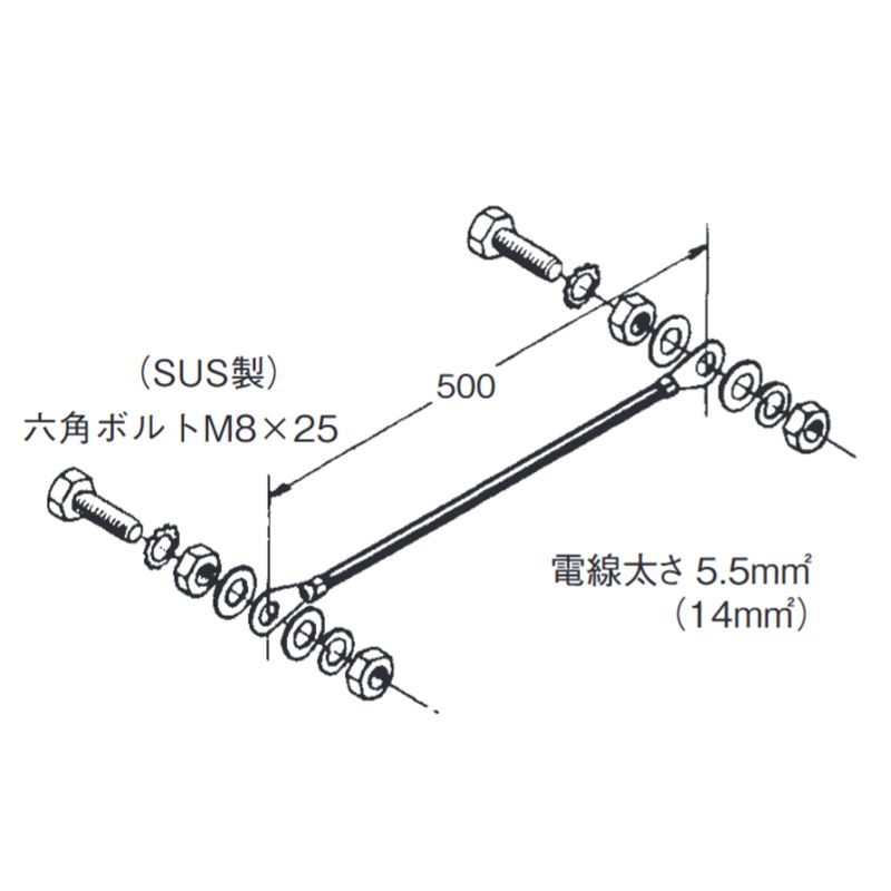 KD-500-□K アースボンド線 公共建築設備工事標準仕様