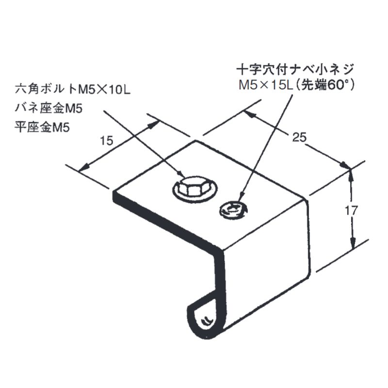 RMP-22 アースボンド金具 ワイヤーメッシュ