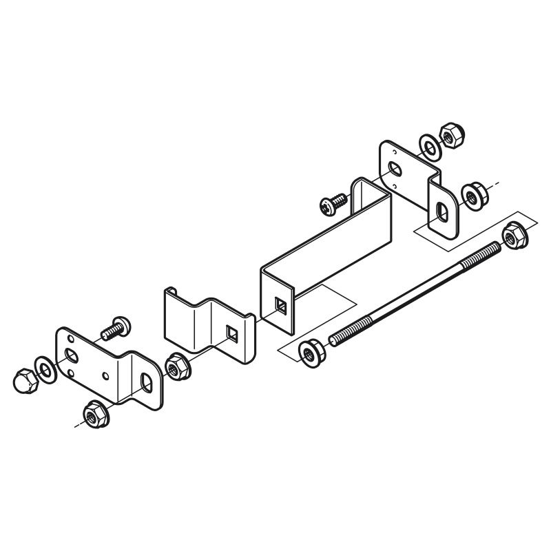 CVV15R1W 両面立上りカバー止め金具