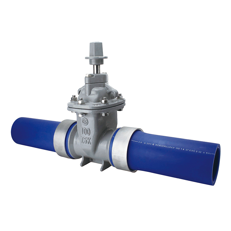 清水工業 SRP7.5ISC 7.5KPE管対応エクセルソフト仕切弁 左