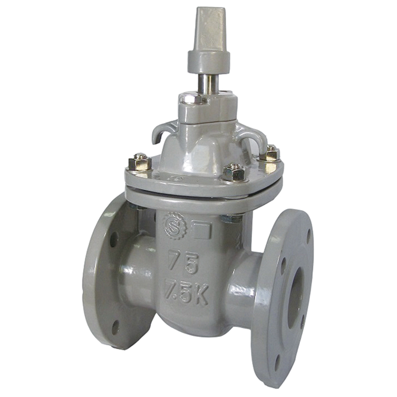 清水工業 SHJ10ISC 10Kメタルシート仕切弁(JWWA B 122) 内外面粉体塗装 左