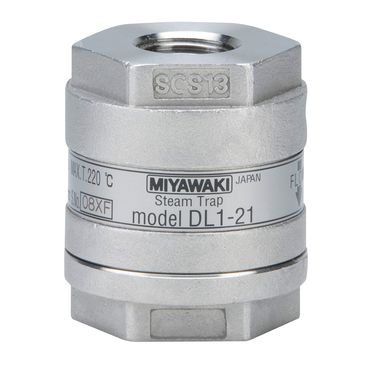 ミヤワキ DL1-10C ダイヤフラム式スチームトラップ【ネジ込･ステンレス･0.01〜1MPa】