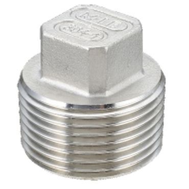 P プラグ SUS304/SCS13A ステンレスねじ込み式管継手