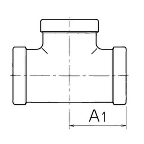 SUS304-T チーズ ステンレス鋼製ねじ込み継手(SUS304) - 画像2