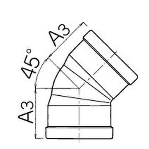 SUS304-45L 45エルボ ステンレス鋼製ねじ込み継手(SUS304) - 画像2