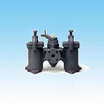 SW-10S-SCS-60メッシュ W形(複式)ストレーナ ワンタッチ式 本体:SCS/標準60メッシュ