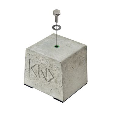 MKBN1GB 架台用基礎ブロック(ゴムベース付き)