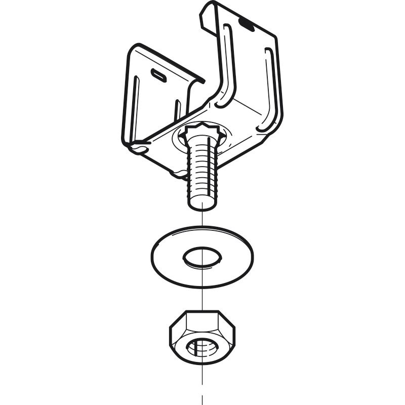 DK1UK-9 開口上向き用器具取付金具（DK1UK-9 开口朝上用设备安装金具）