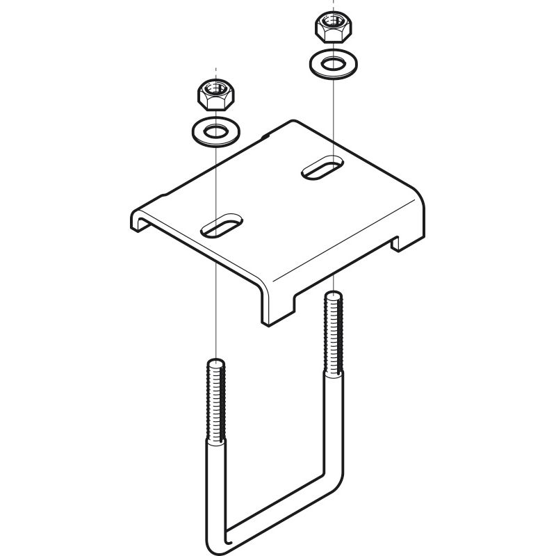 S-DH2UL サスウェイ 形鋼用交差支持金具